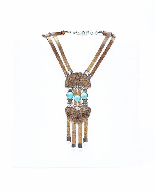 COLLAR ARISUS TURQUESA - LALAEUNO