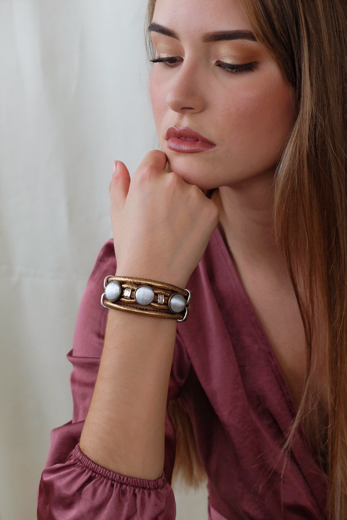 PULSERA OPAL BLANCA - LALAEUNO