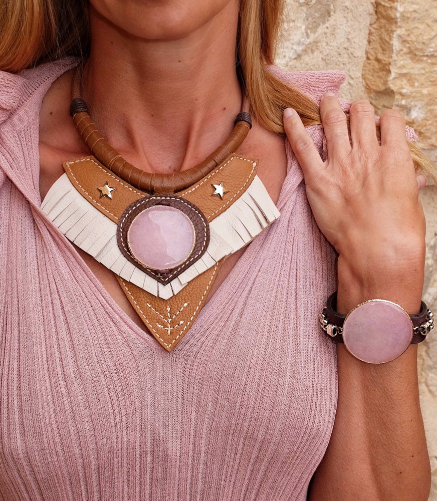 COLLAR ARUBA ROSA - LALALEUNO