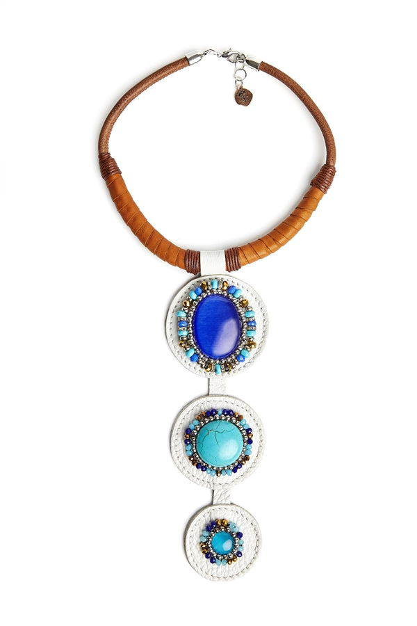 COLLIER TURQUOISE MYKONOS - LALAEUNO