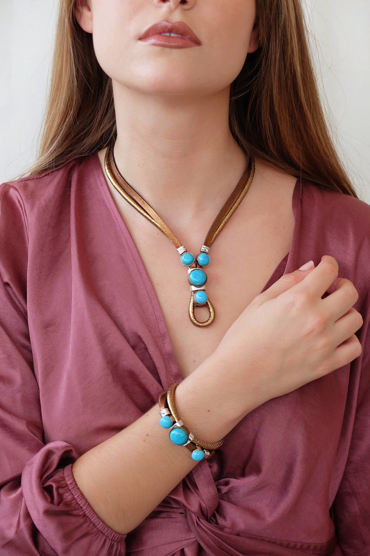 COLLIER LURAX TURQUOISE - LALAEUNO