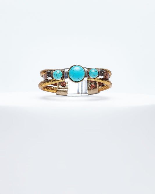 PULSERA TESA TURQUESA - LALAEUNO
